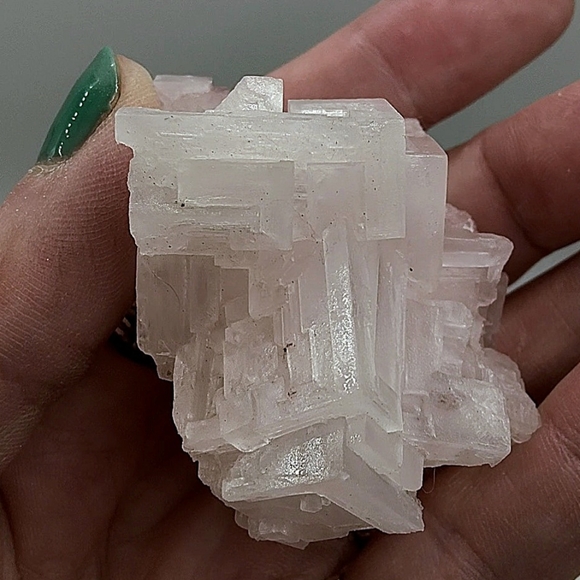 Ultracool Geometric Pink Halite Specimen - Picture 16 of 17